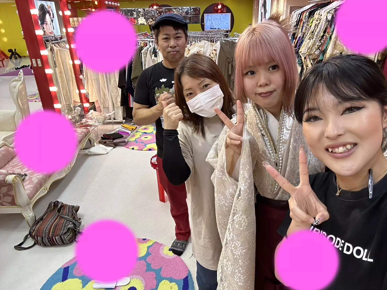 TAKAZEN神戸店　前撮り撮影会　イマドキ　カワイイ　コディネート　振袖　レンタル　袴　