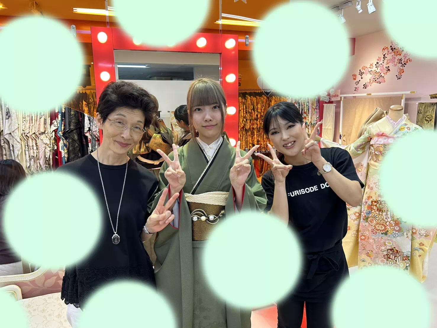 TAKAZEN神戸三宮店　前撮り撮影会　イマドキ　カワイイ　コディネート　振袖　レンタル　袴　