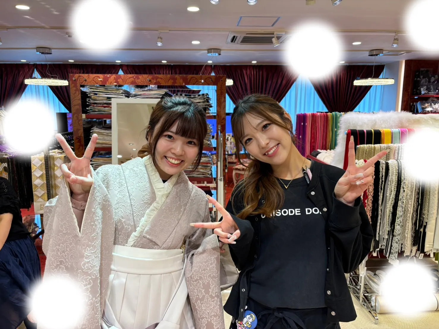 袴レンタル　振袖レンタル　くすみカラー　かわいい　安い　前撮り　フリル