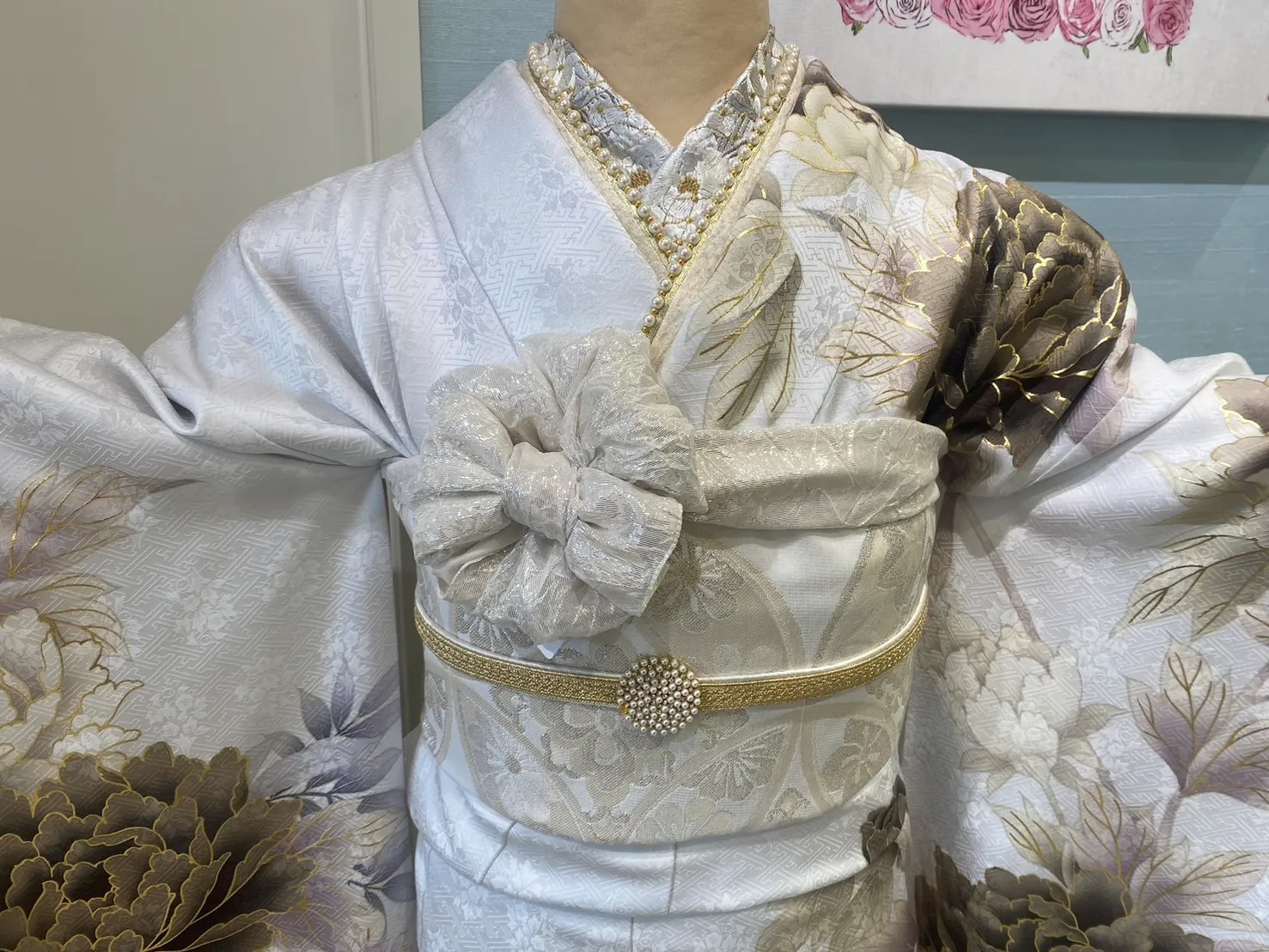 成人式　振袖レンタル　くすみカラー　くすみ古典　大人っぽい　大柄　グレー