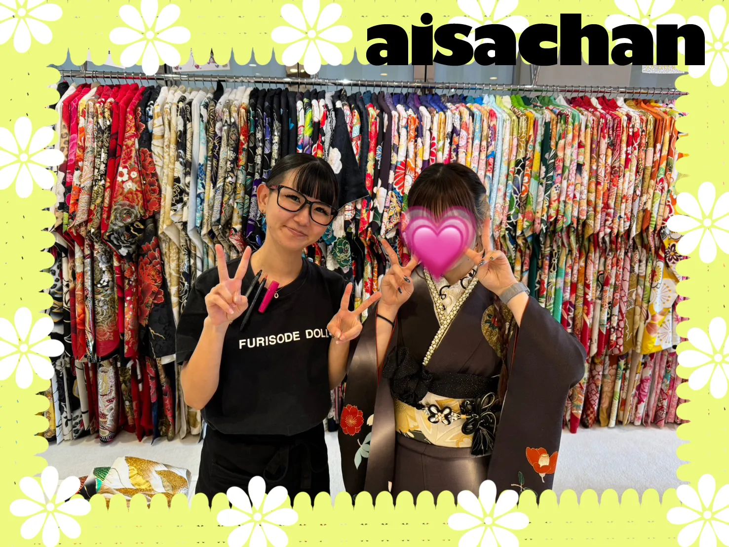 振袖　ママ振　持込みショット　TAKAZEN