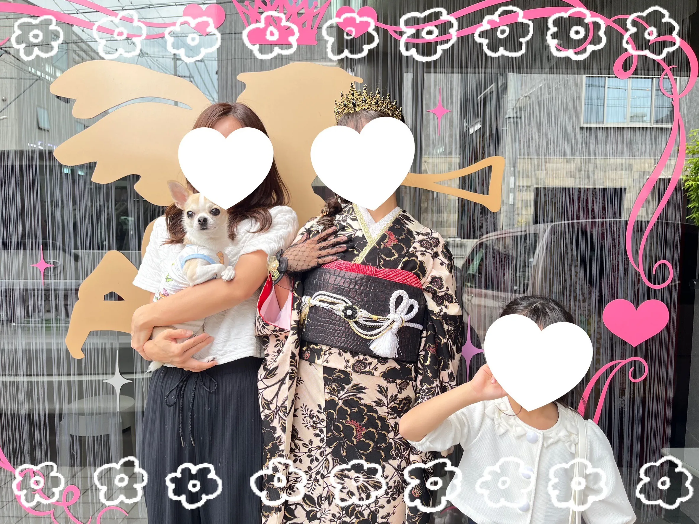 振袖　レンタル　奈良　振袖安い　ニューくすみレトロ　ベージュ/ブラウン　牡丹柄　大正ロマン　アンティーク調　レースインナー/足袋ブーツコーデ　香音ちゃん