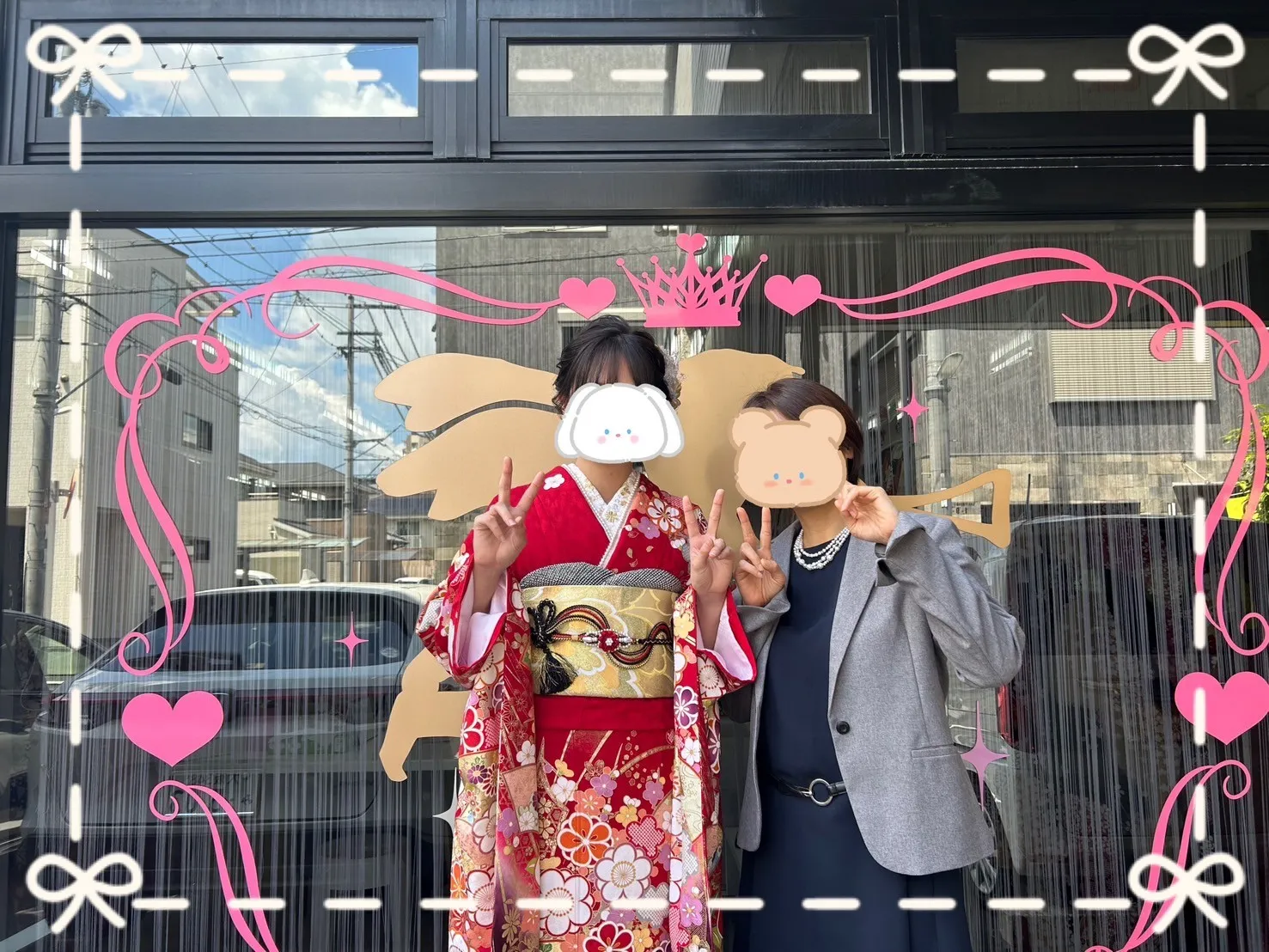 成人式　振袖　前撮り撮影会　赤古典　可愛い　綺麗　華やか　