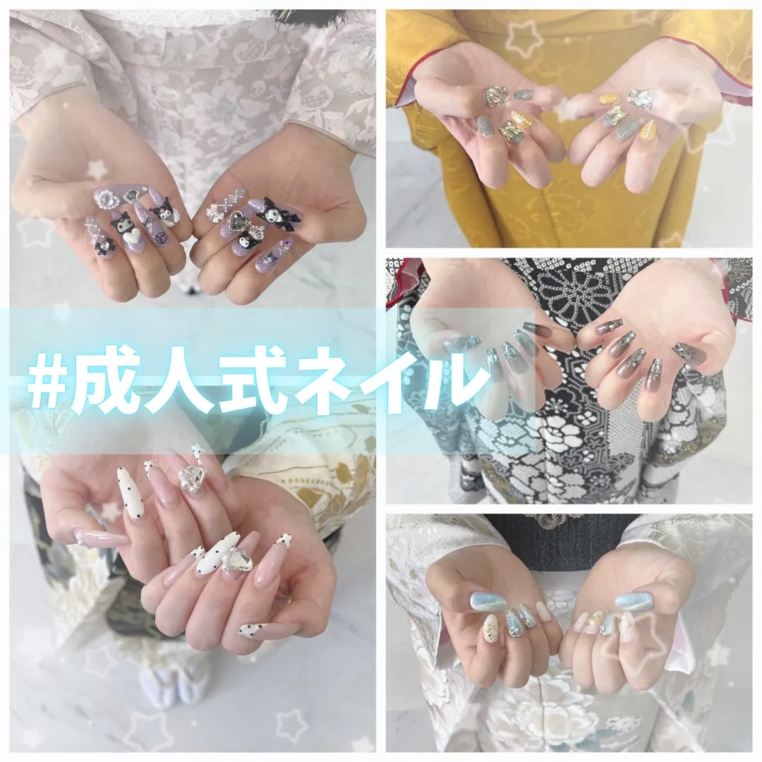 【TAKAZEN橿原店】19日♡イマドキでお洒落すぎる前撮り・成人式ネイルのご紹介です♡