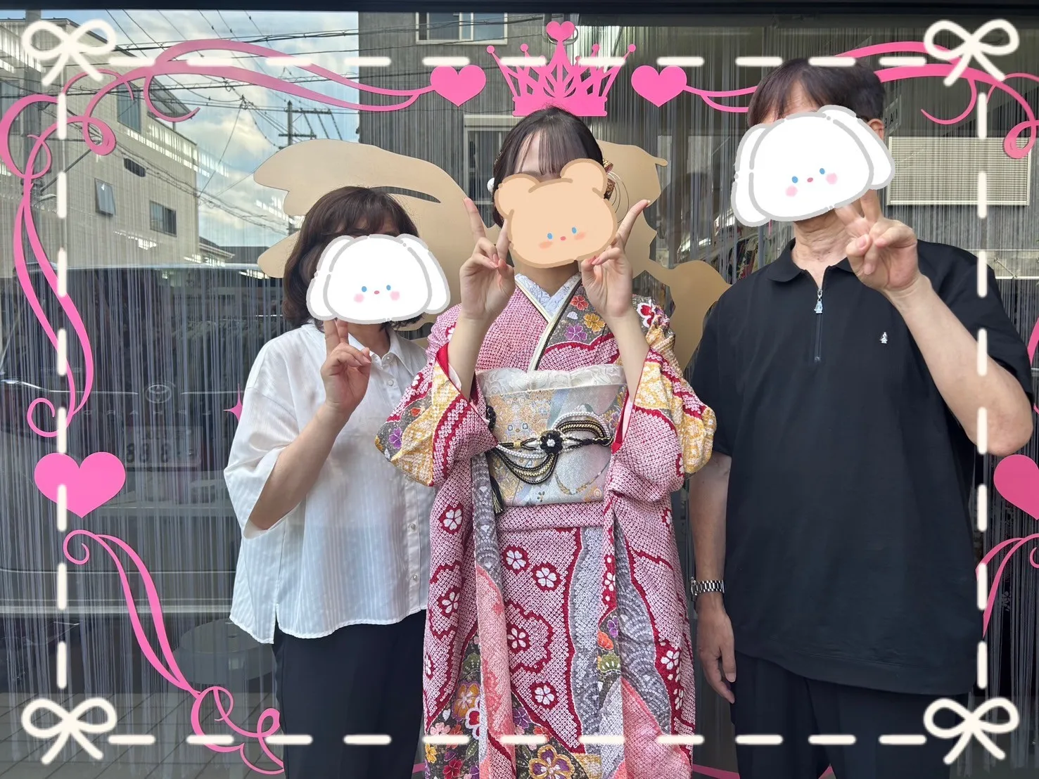 成人式　振袖　前撮り撮影会　可愛い　総絞り　ピンク　綺麗