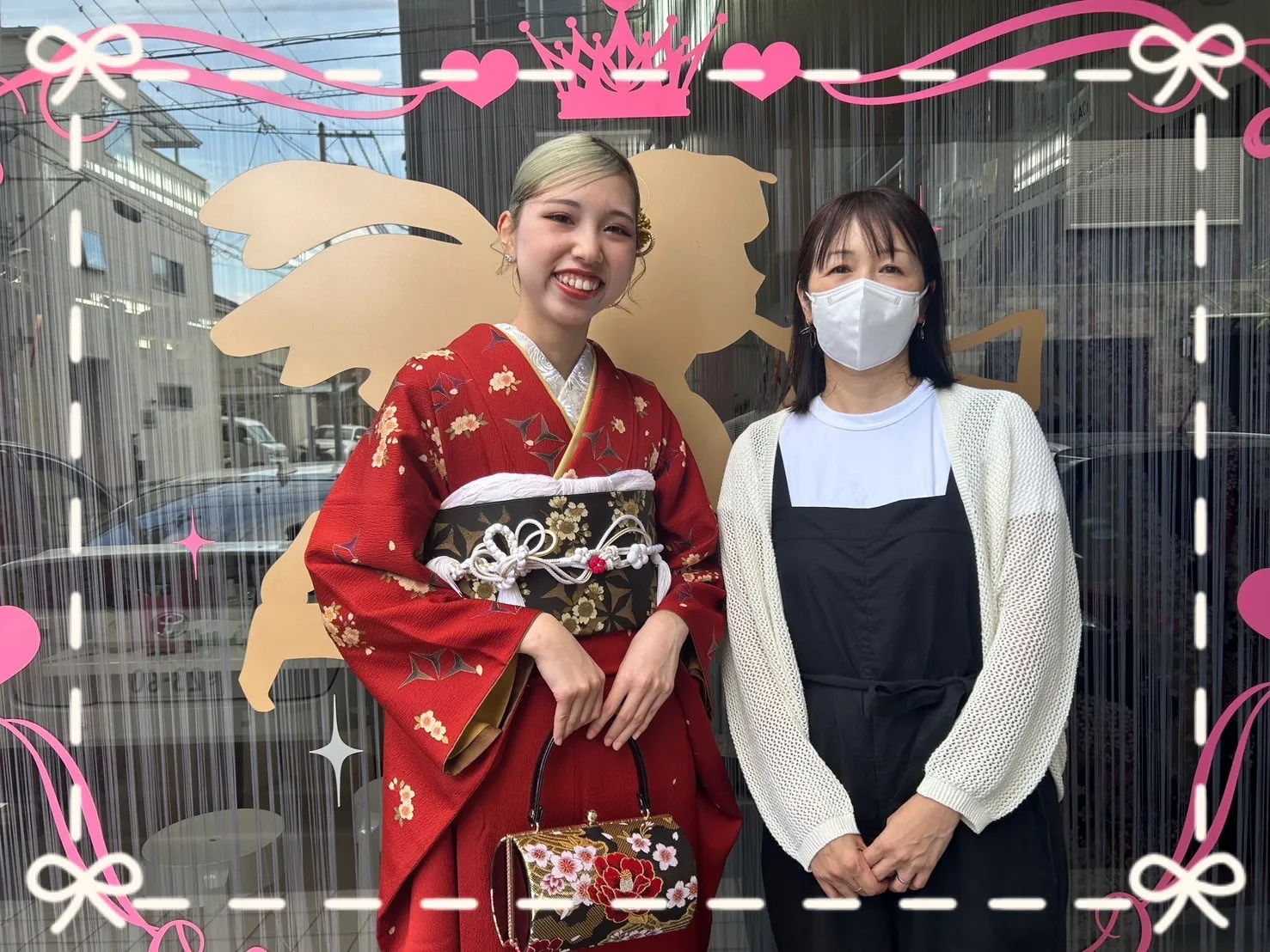 成人式　振袖　前撮り撮影会　可愛い　古典　持ち込み　赤　華やか　細かい