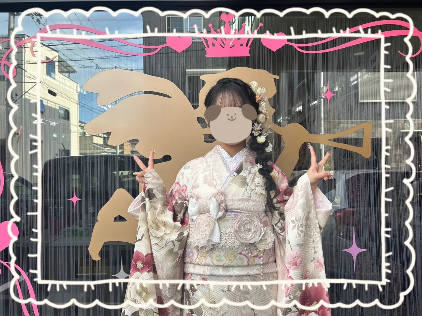振袖　レンタル　奈良　帯　可愛い　アレンジ　華やか　綺麗