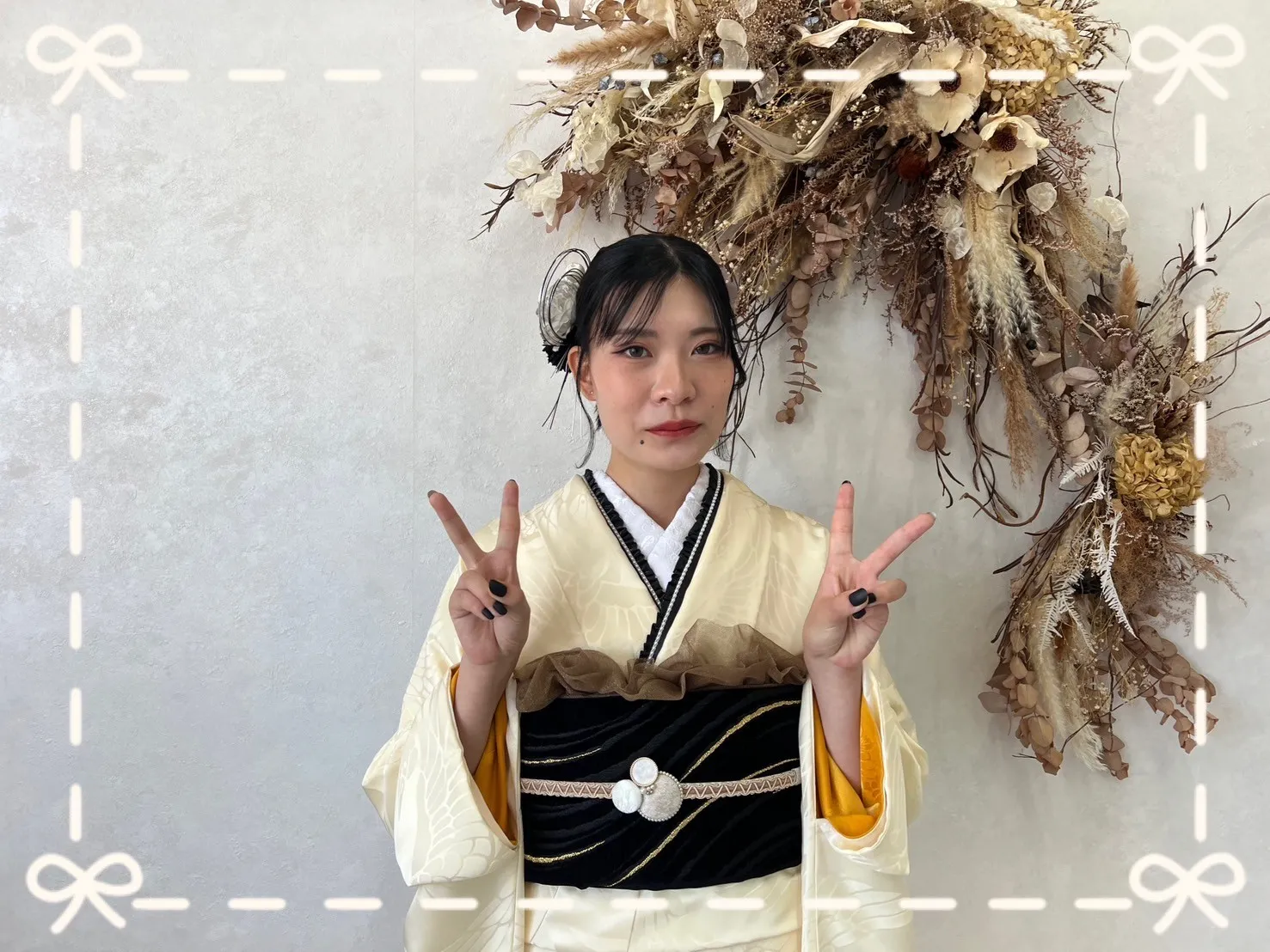 振袖　レンタル　可愛い　おしゃれ　かっこいい　イマドキ　くすみ　写真　妹割