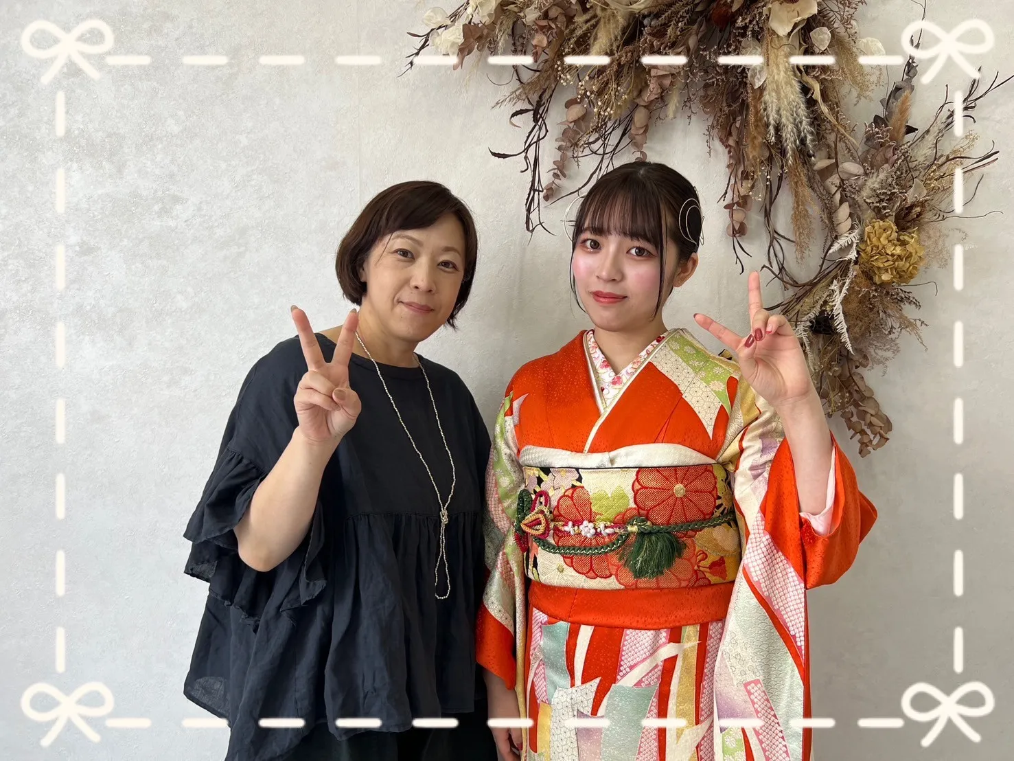 振袖　レンタル　可愛い　おしゃれ　かっこいい　イマドキ　くすみ　写真　妹割