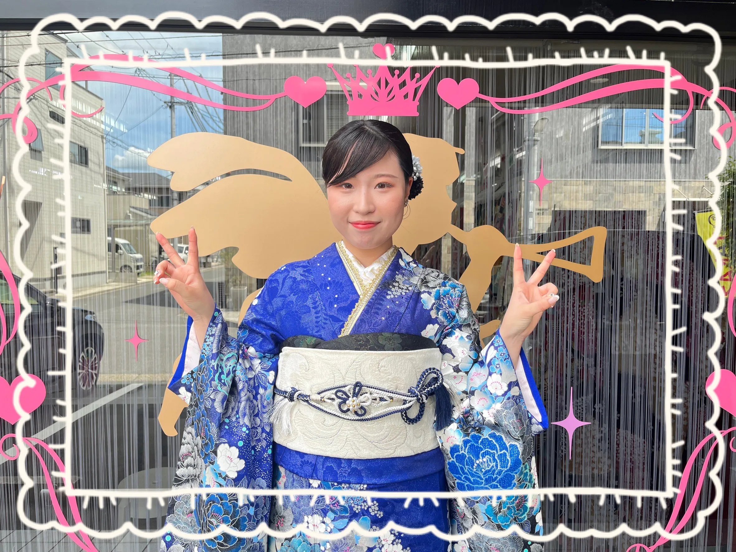 振袖　レンタル　奈良　前撮り撮影会　かわいい　赤　古典