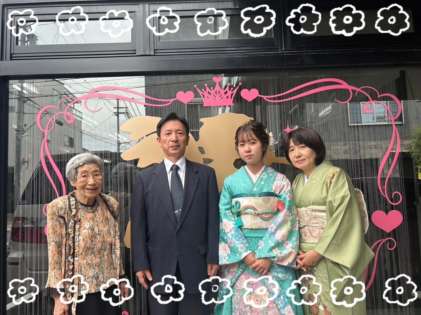 振袖　レンタル　奈良　振袖安い　古典　かわいい　華やか　緑　エメラルドグリーン　綺麗