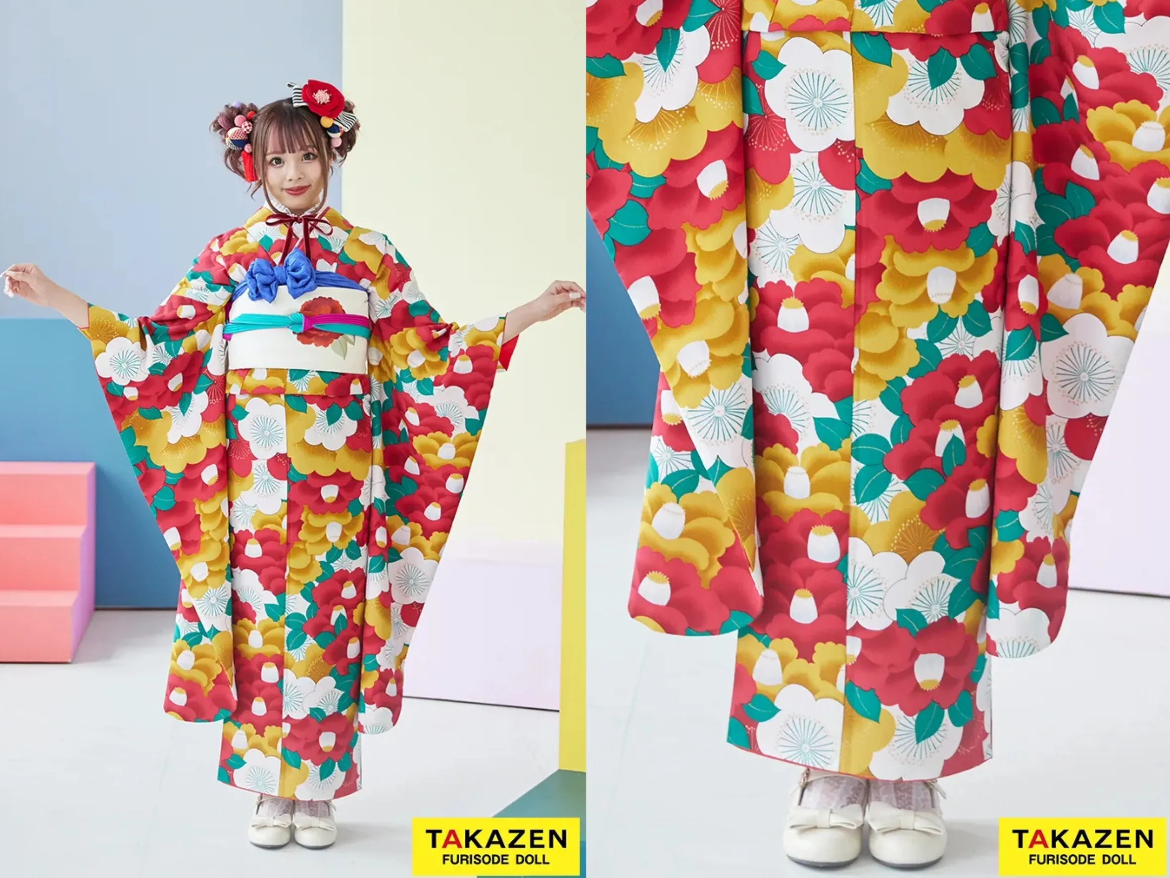 振袖　レンタル　奈良　帯　可愛い　アレンジ　華やか　綺麗　かわいい