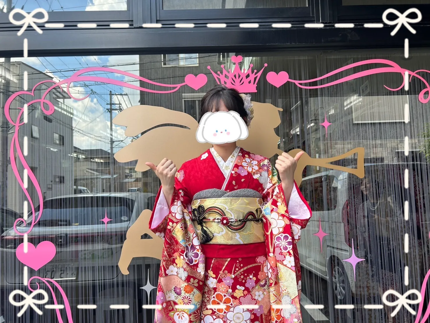 成人式　振袖　前撮り撮影会　赤古典　可愛い　綺麗　華やか　