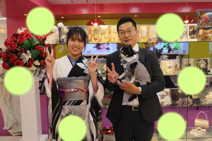 TAKAZEN神戸店　前撮り撮影会　イマドキ　カワイイ　コディネート　振袖　レンタル　袴　