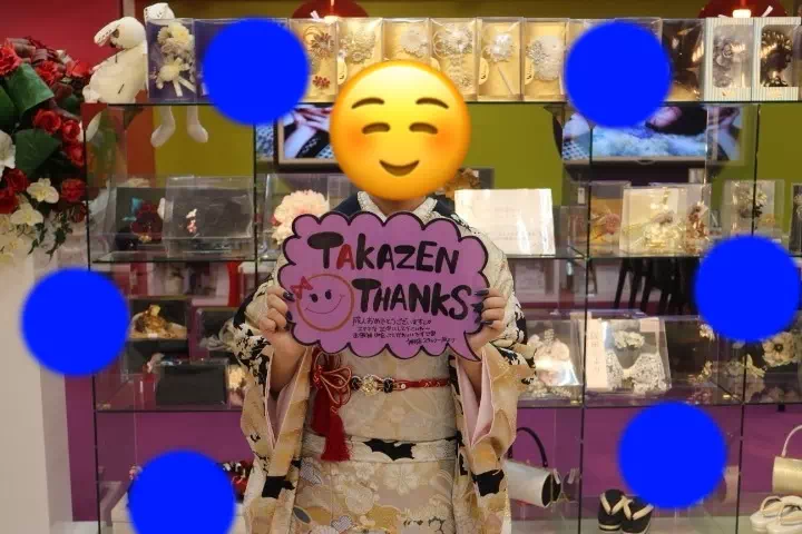 TAKAZEN神戸店　前撮り撮影会　イマドキ　カワイイ　コディネート　振袖　レンタル　袴　