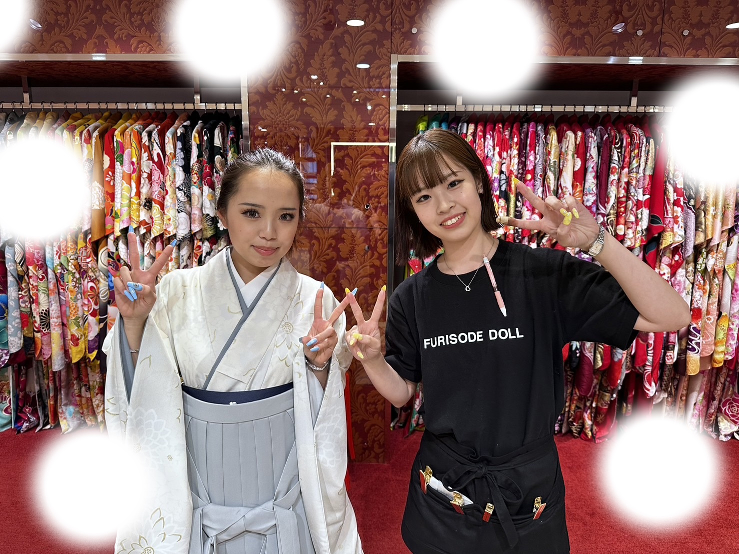 成人式　前撮り　梅田　袴　くすみカラー　かわいい　イマドキ　淡色　古典　タカゼン　撮影