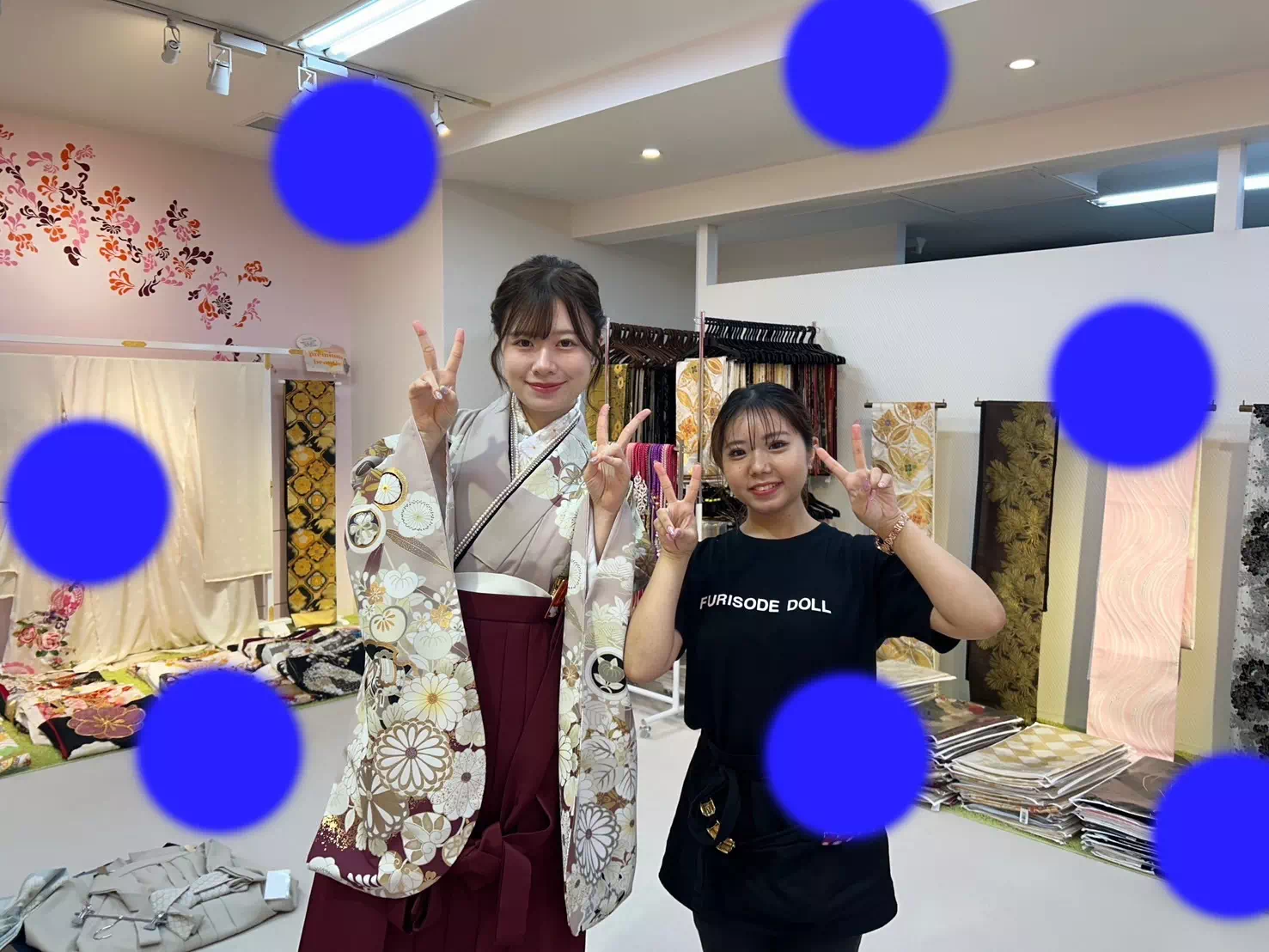 TAKAZEN神戸店　前撮り撮影会　イマドキ　カワイイ　コディネート　振袖　レンタル　袴　