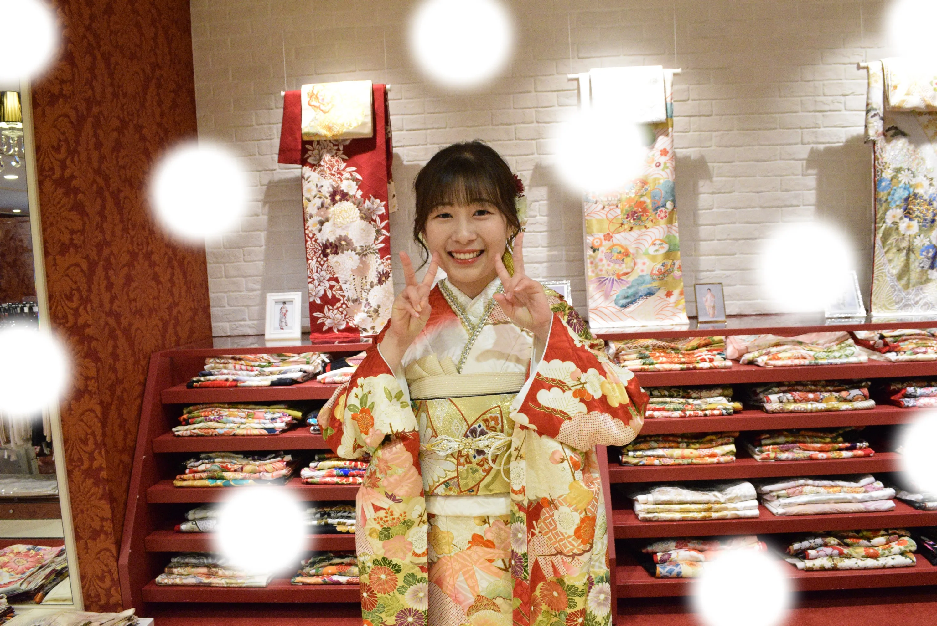 成人式　前撮り　梅田　袴　くすみカラー　かわいい　イマドキ　淡色　古典　タカゼン　撮影