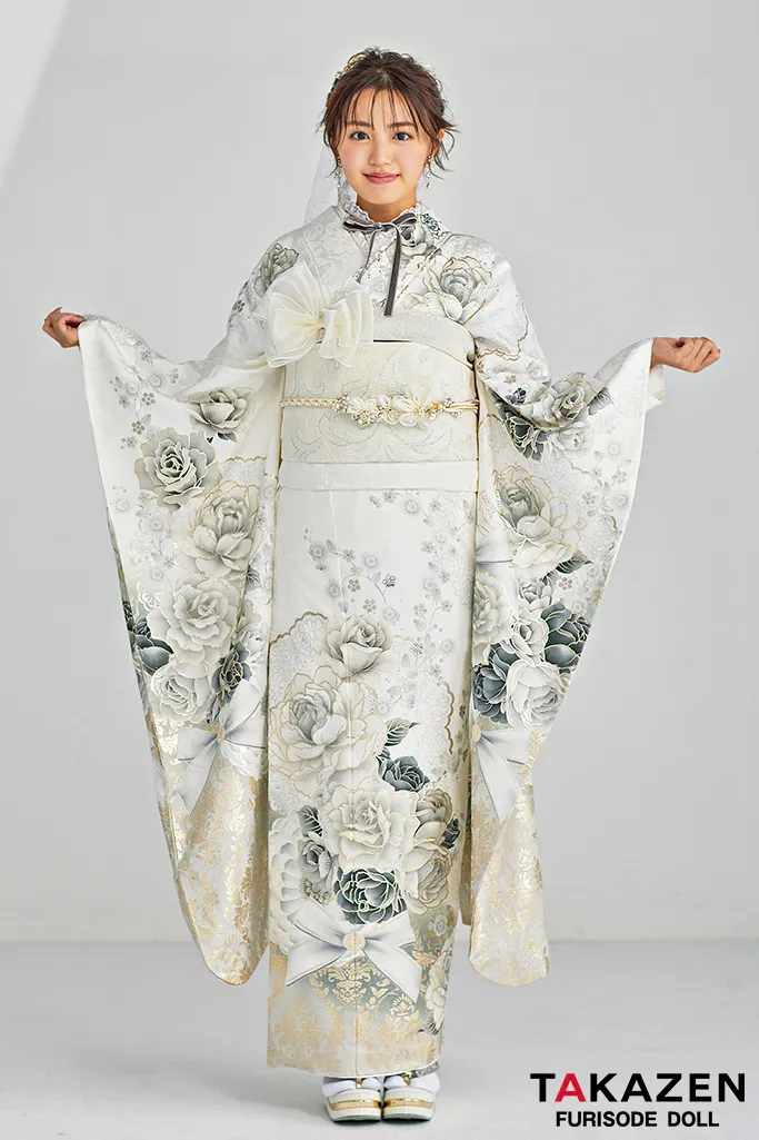 振袖　レンタル　可愛い　おしゃれ　かっこいい　イマドキ　くすみ　写真　妹割