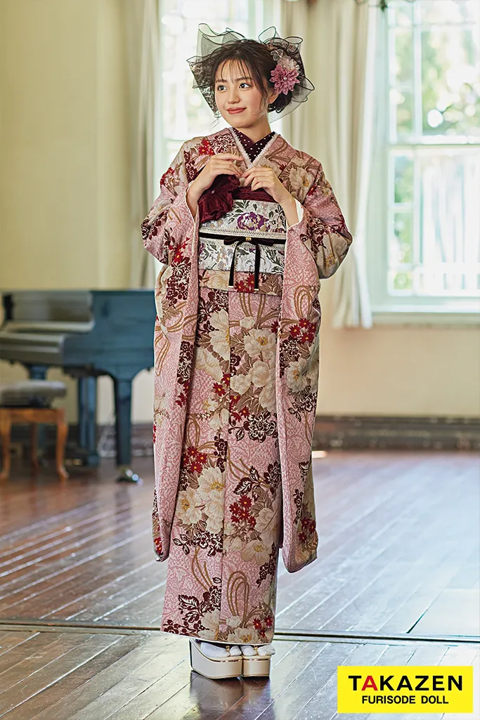 振袖　レンタル　可愛い　おしゃれ　かっこいい　イマドキ　くすみ　写真　妹割