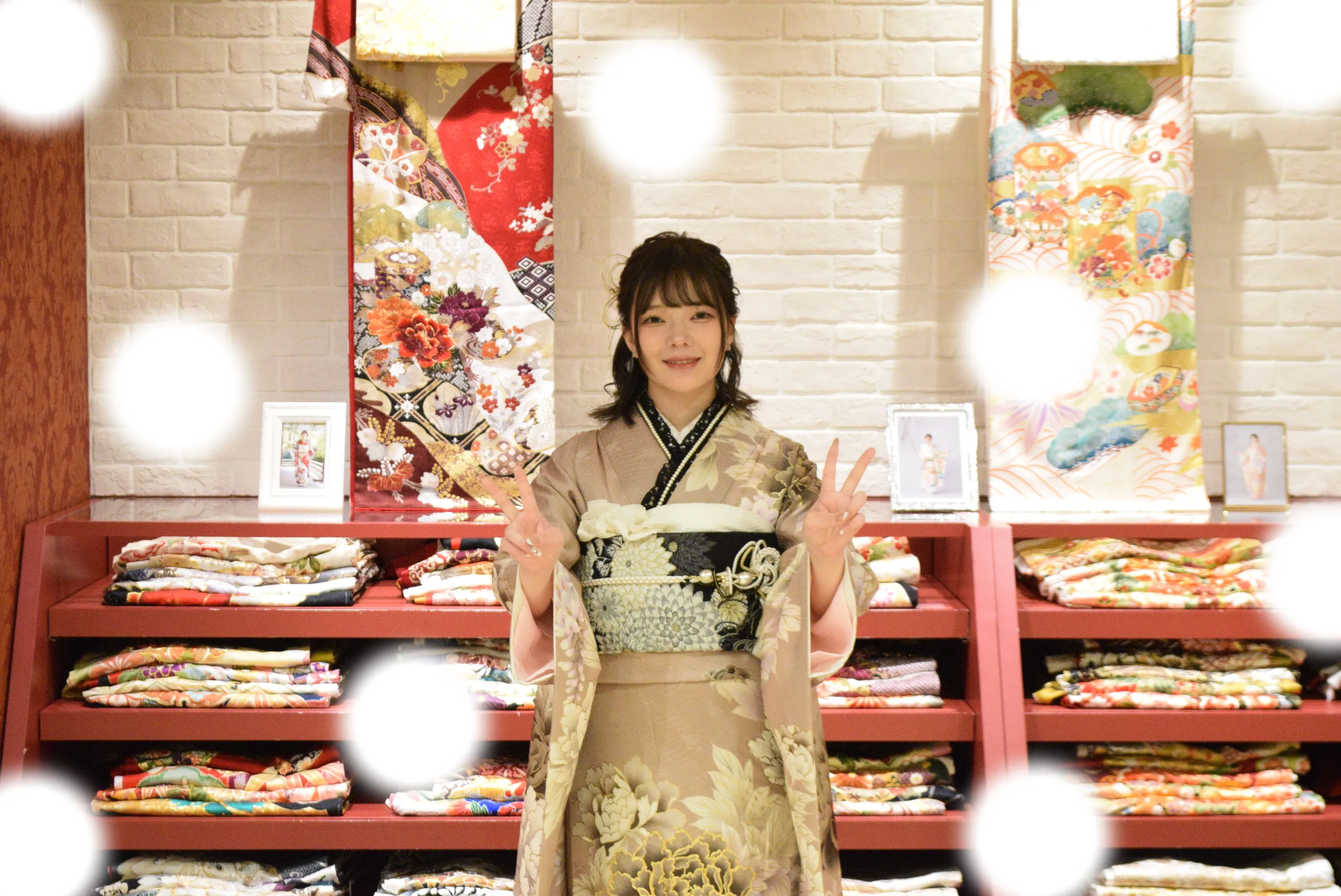 成人式　前撮り　梅田　袴　くすみカラー　かわいい　イマドキ　淡色　古典　タカゼン　撮影
