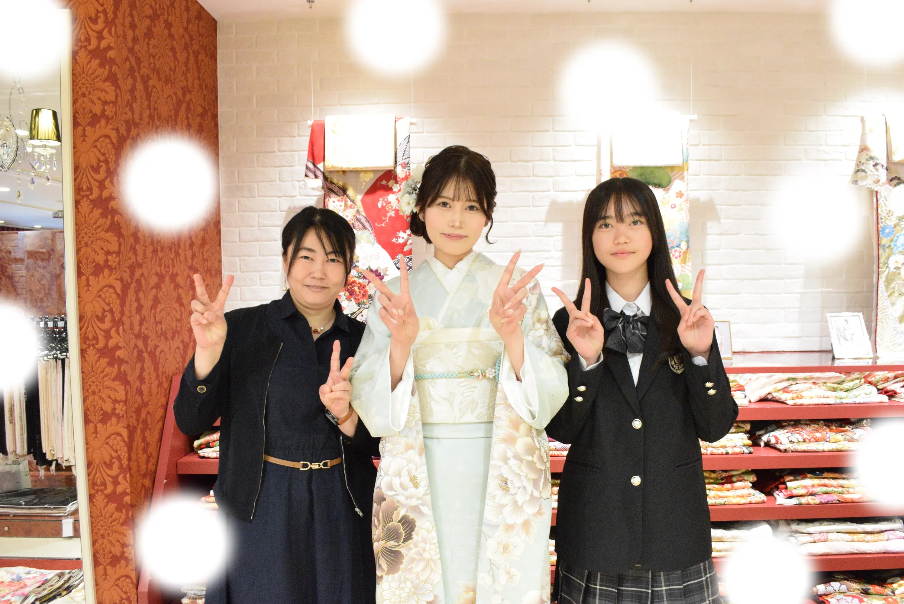 成人式　前撮り　梅田　袴　くすみカラー　かわいい　イマドキ　淡色　古典　タカゼン　撮影
