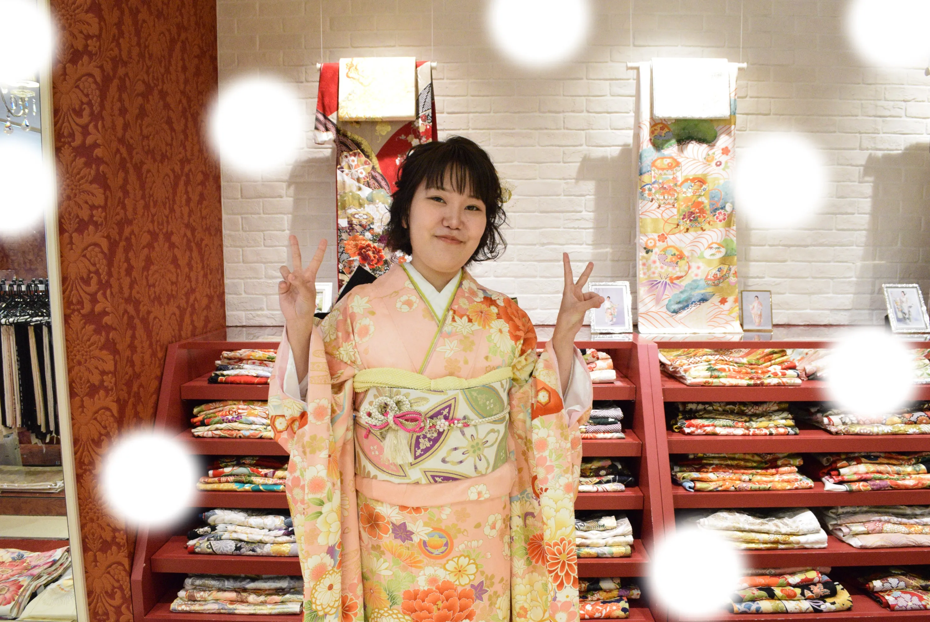 成人式　前撮り　梅田　袴　くすみカラー　かわいい　イマドキ　淡色　古典　タカゼン　撮影