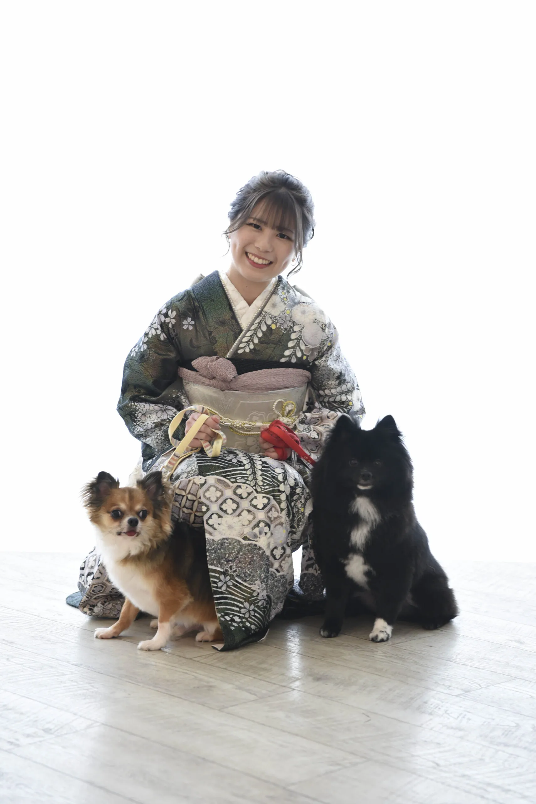 TAKAZEN　タカゼン　成人式振袖　振袖レンタル　前撮り撮影会　ペットちゃん　