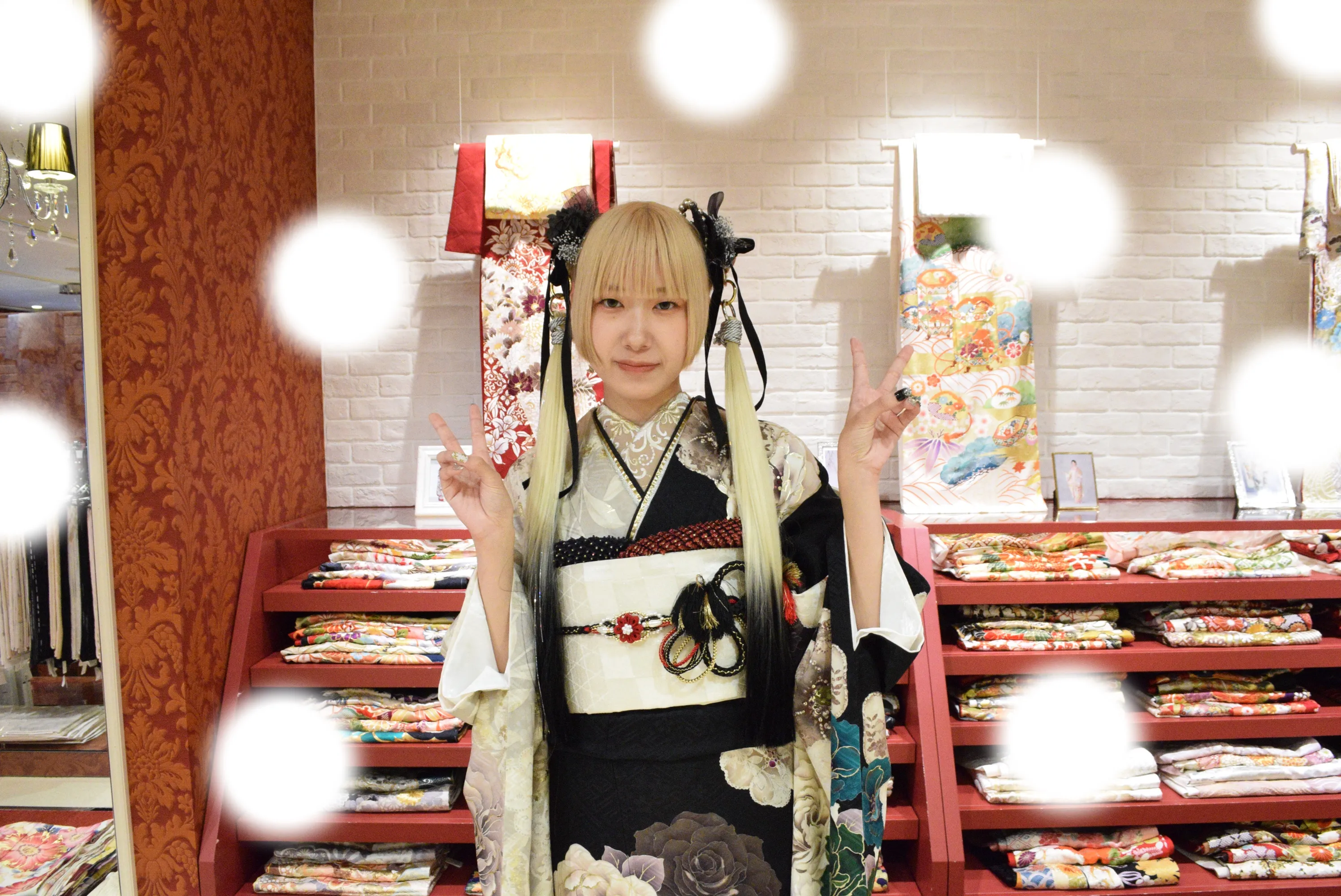 成人式　前撮り　梅田　袴　くすみカラー　かわいい　イマドキ　淡色　古典　タカゼン　撮影
