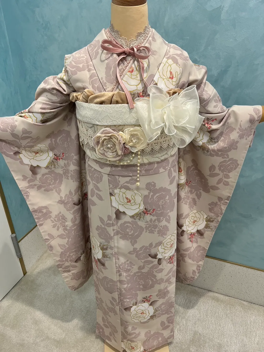 振袖レンタル　成人式　なんば　心斎橋　天王寺　　かわいい　人気　リボン