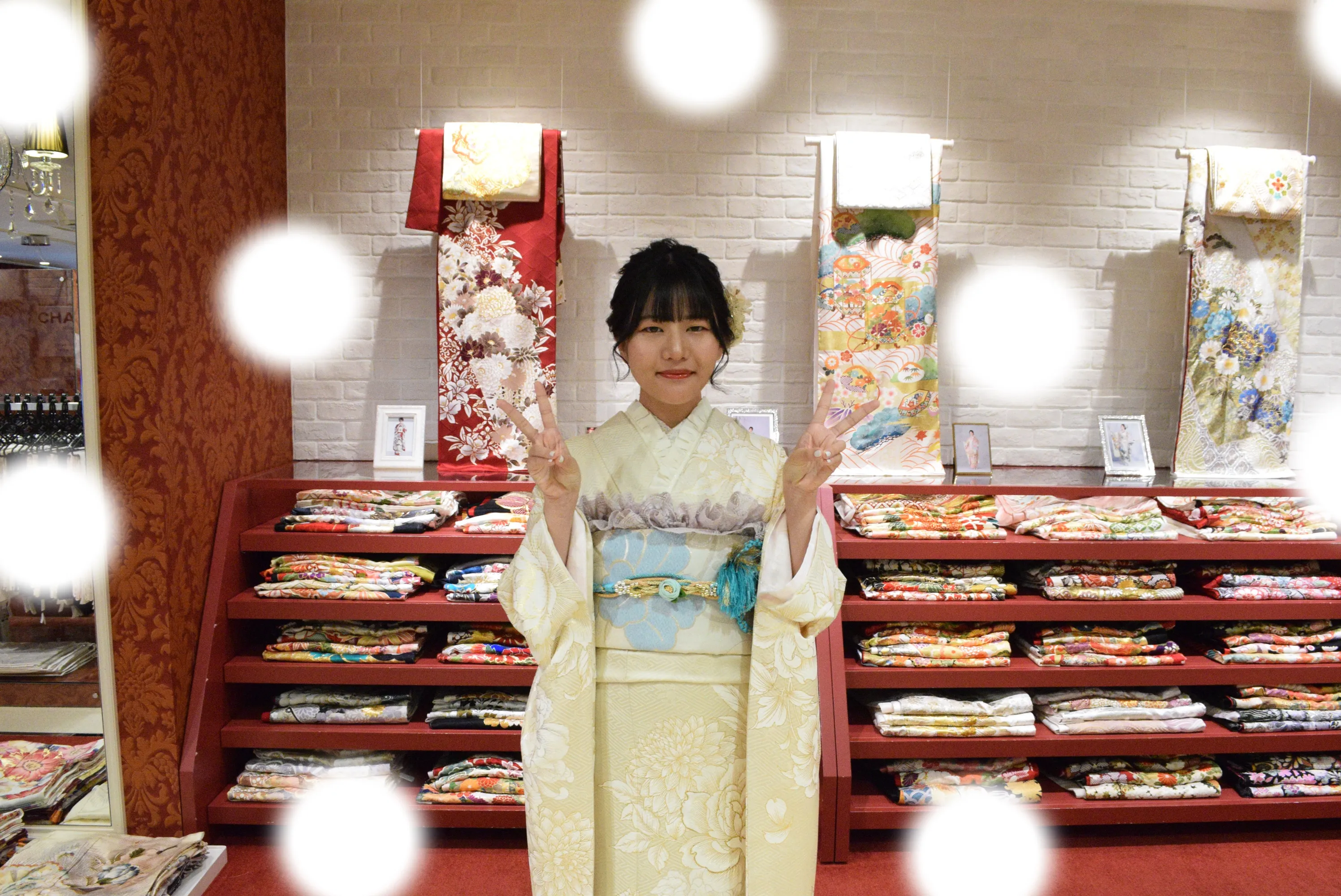 成人式　前撮り　梅田　袴　くすみカラー　かわいい　イマドキ　淡色　古典　タカゼン　撮影