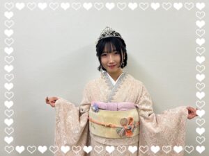 成人式　振袖　前撮り撮影会　奈良　くすみガーリー　かわいい　ピンク　総柄レース　珍しい