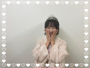 成人式　振袖　前撮り撮影会　奈良　くすみガーリー　かわいい　ピンク　総柄レース　珍しい