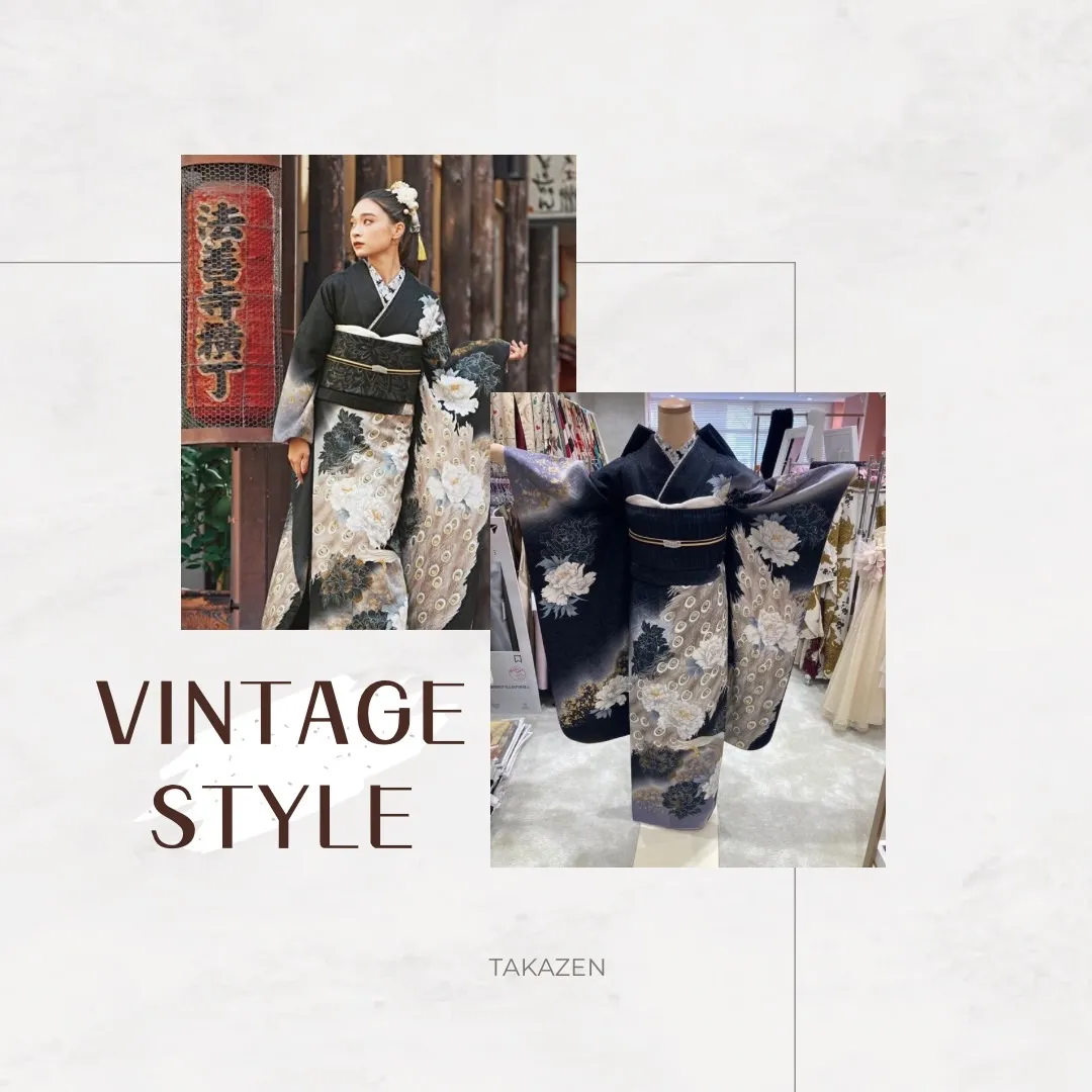 【TAKAZEN姫路店】♡2025年成人の方！まだ間に合う！！シックでカッコイイ孔雀振袖のご紹介♡