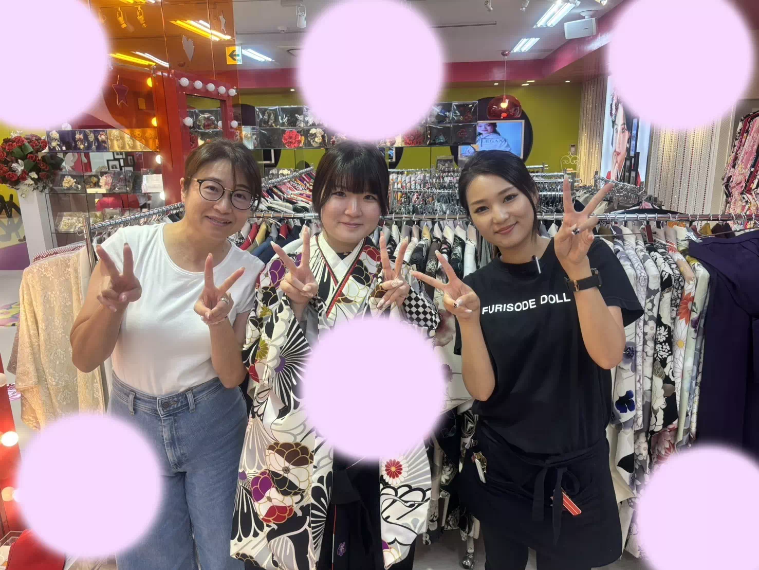 TAKAZEN神戸店　卒業式　袴　レンタル　前撮り撮影会　イマドキ　カワイイ　コディネート　古典　黒