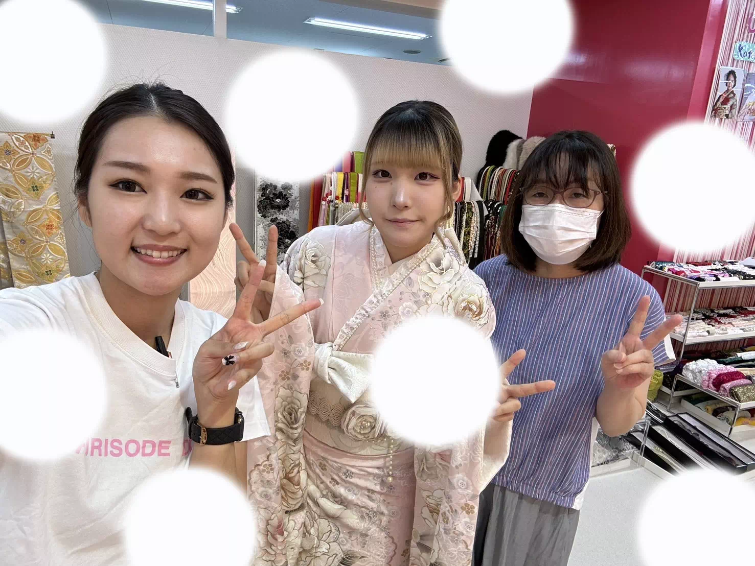 TAKAZEN神戸店　　前撮り撮影会　イマドキ　カワイイ　コディネート　振袖　レンタル　キラキラ　ヘップバーン　