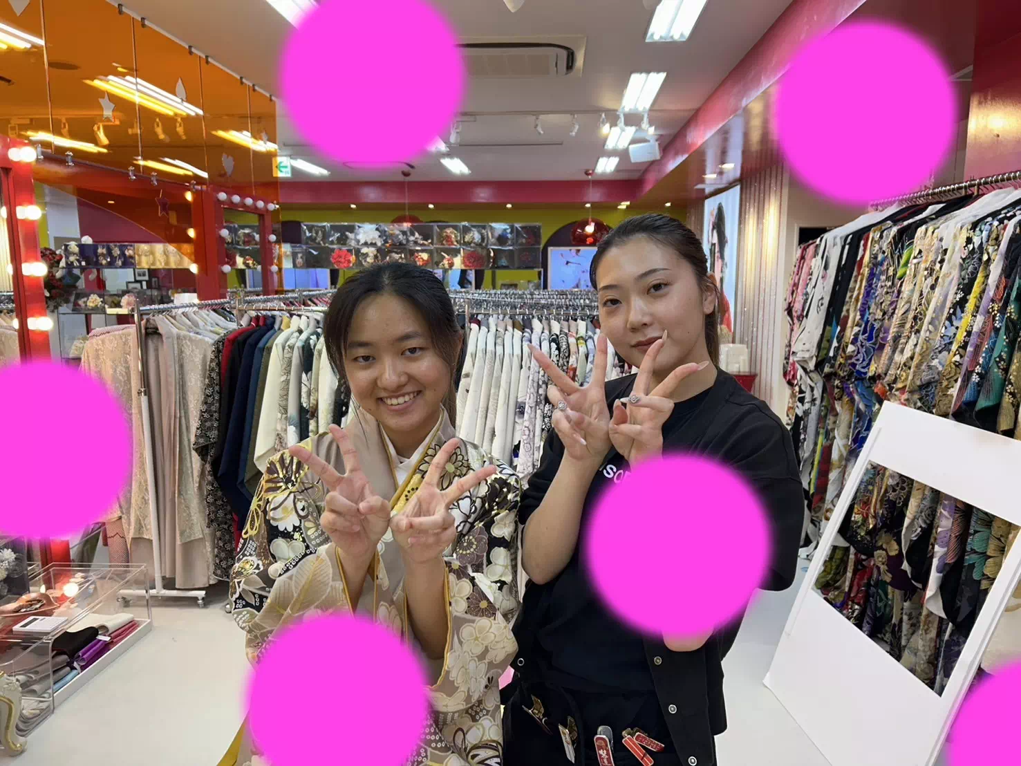 TAKAZEN神戸店　前撮り撮影会　イマドキ　カワイイ　コディネート　振袖　レンタル　袴　