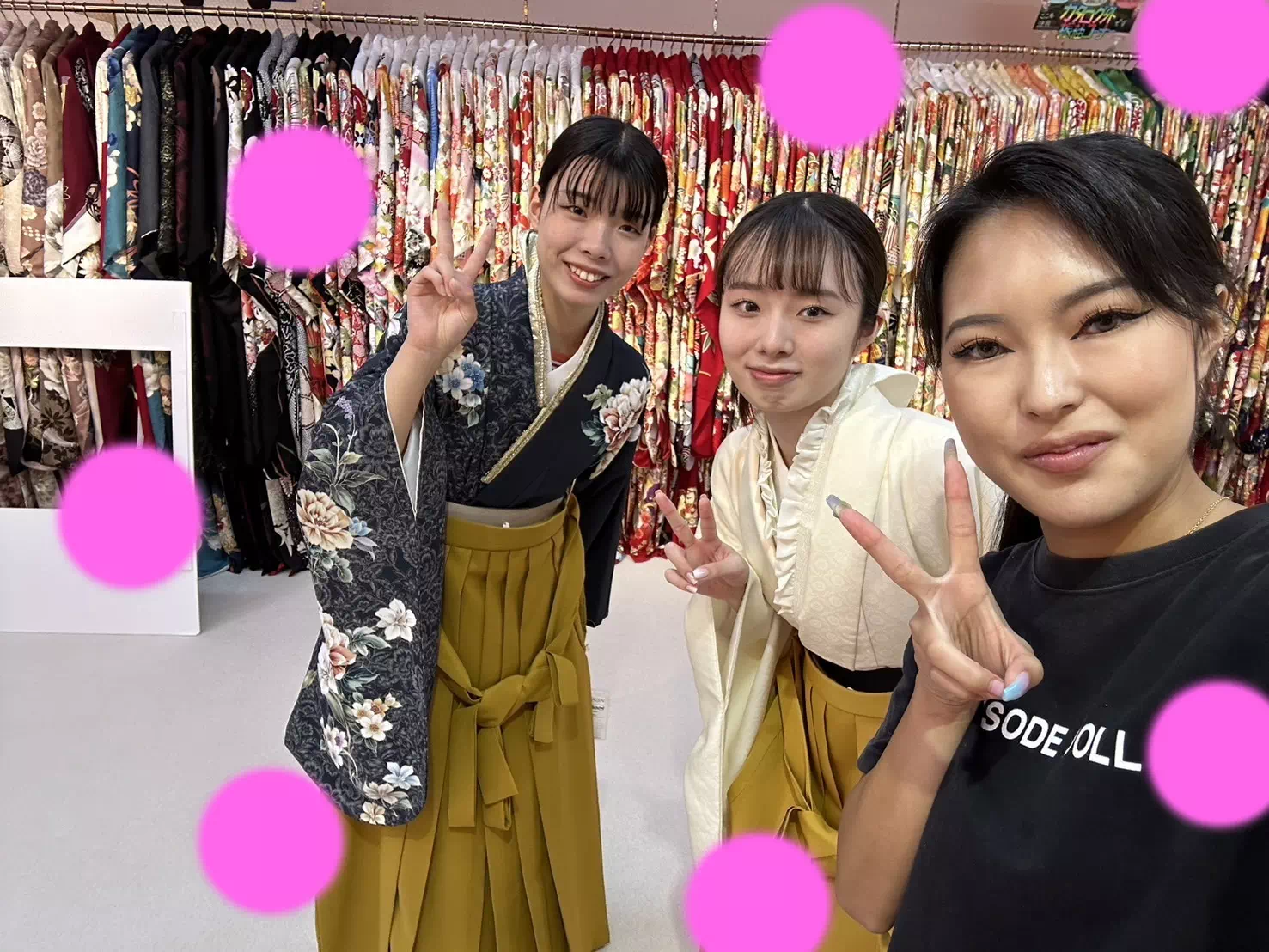 TAKAZEN神戸店　前撮り撮影会　イマドキ　カワイイ　コディネート　振袖　レンタル　袴　