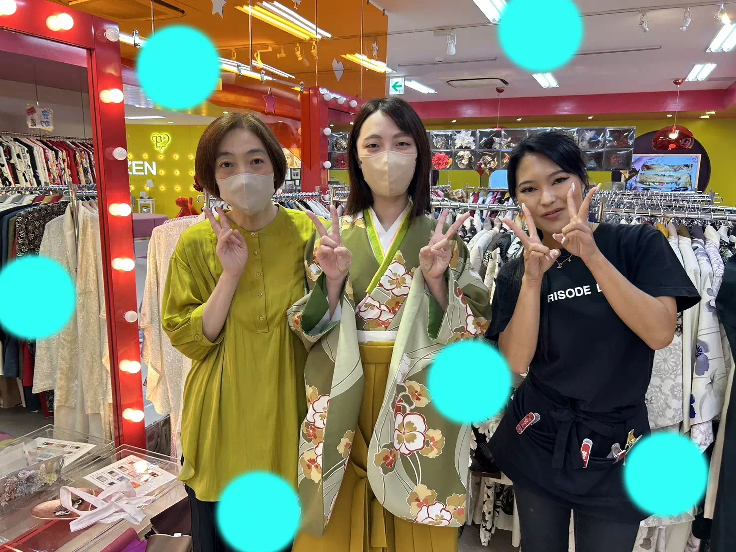 TAKAZEN神戸店　前撮り撮影会　イマドキ　カワイイ　コディネート　振袖　レンタル　袴　