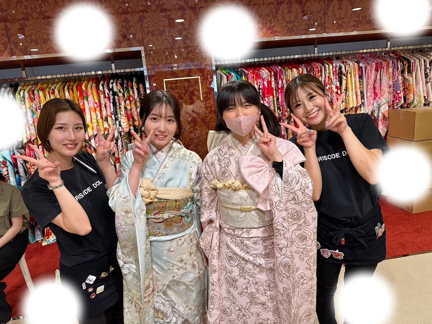 成人式　前撮り　梅田　振袖レンタル　くすみカラー　キラキラ　かわいい　イマドキ　フォトプラン