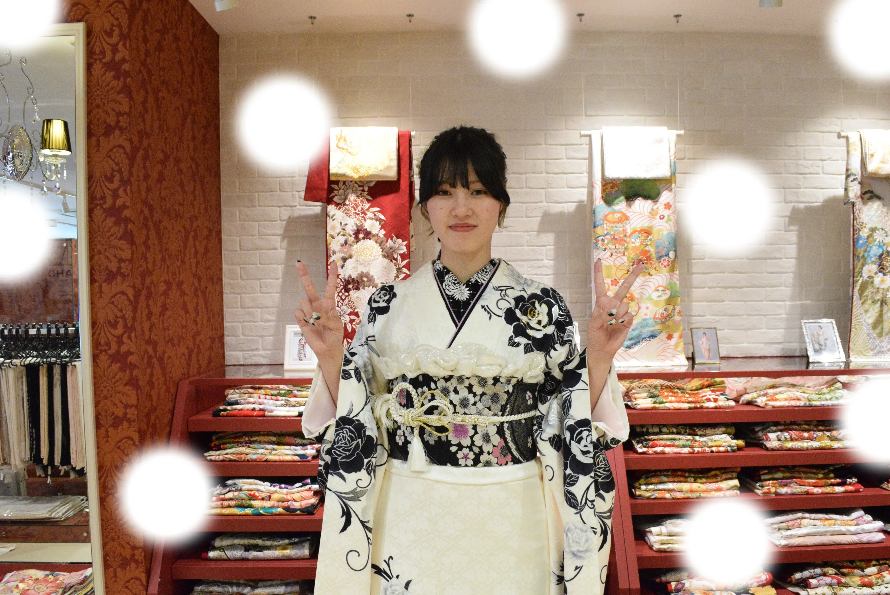 成人式　前撮り　梅田　袴　くすみカラー　かわいい　イマドキ　淡色　古典　タカゼン　撮影