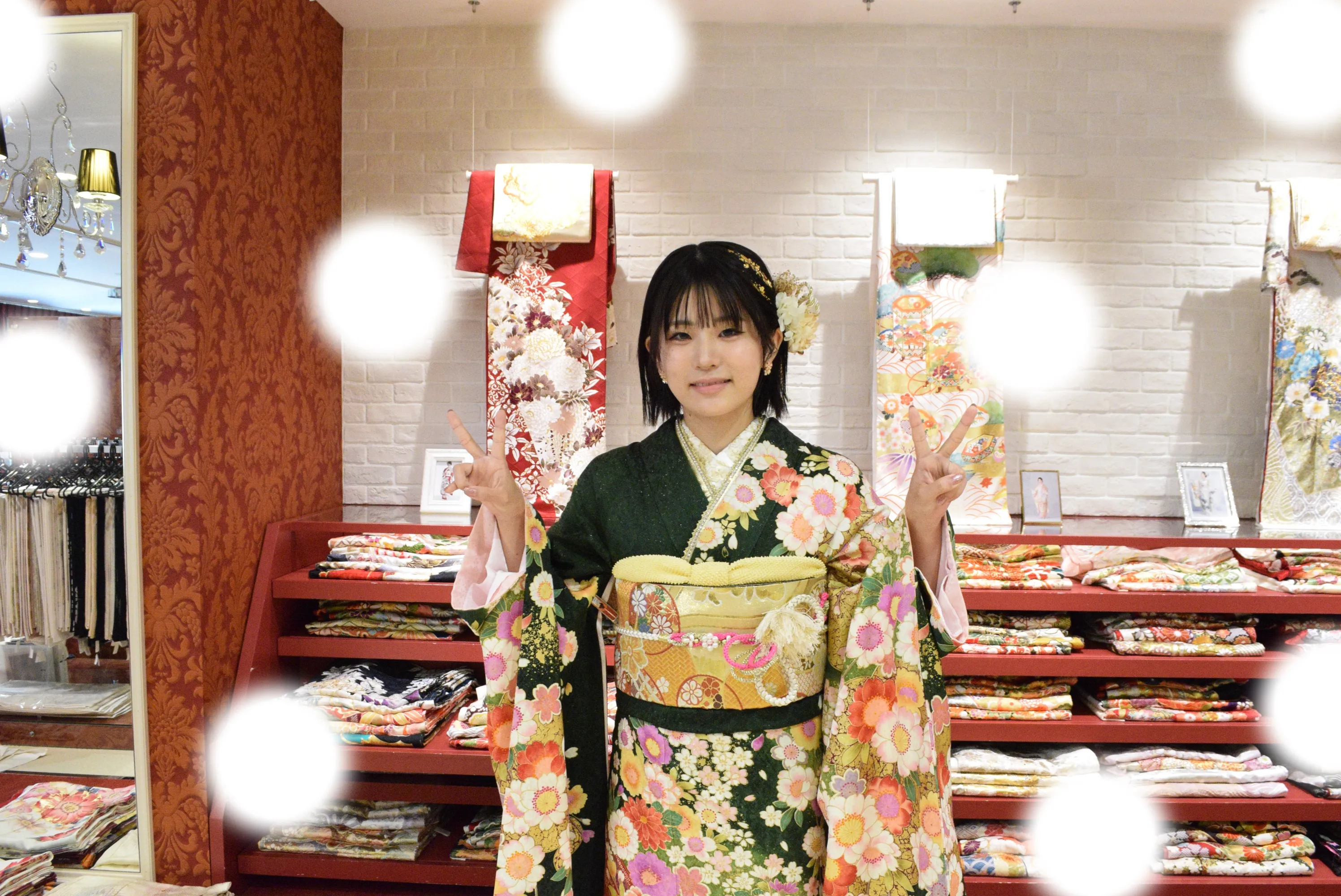 成人式　前撮り　梅田　袴　くすみカラー　かわいい　イマドキ　淡色　古典　タカゼン　撮影