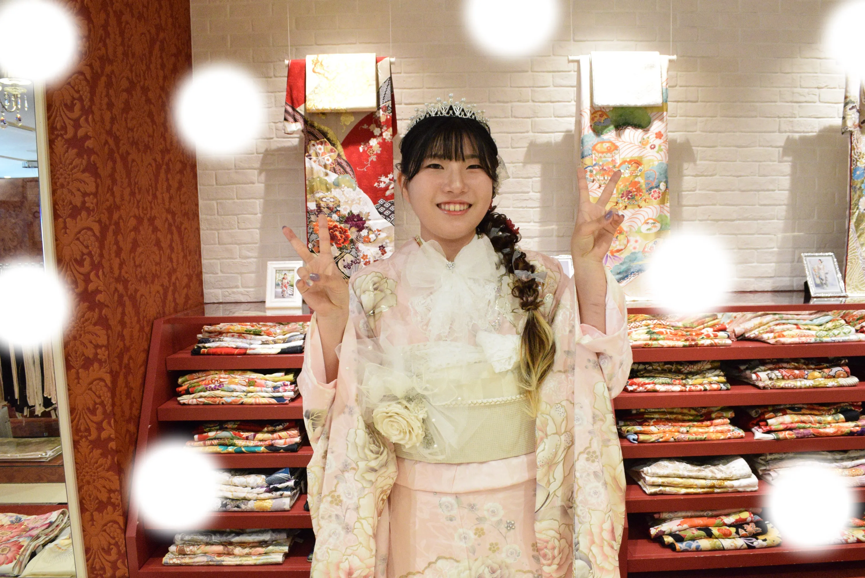 成人式　前撮り　梅田　袴　くすみカラー　かわいい　イマドキ　淡色　古典　タカゼン　撮影