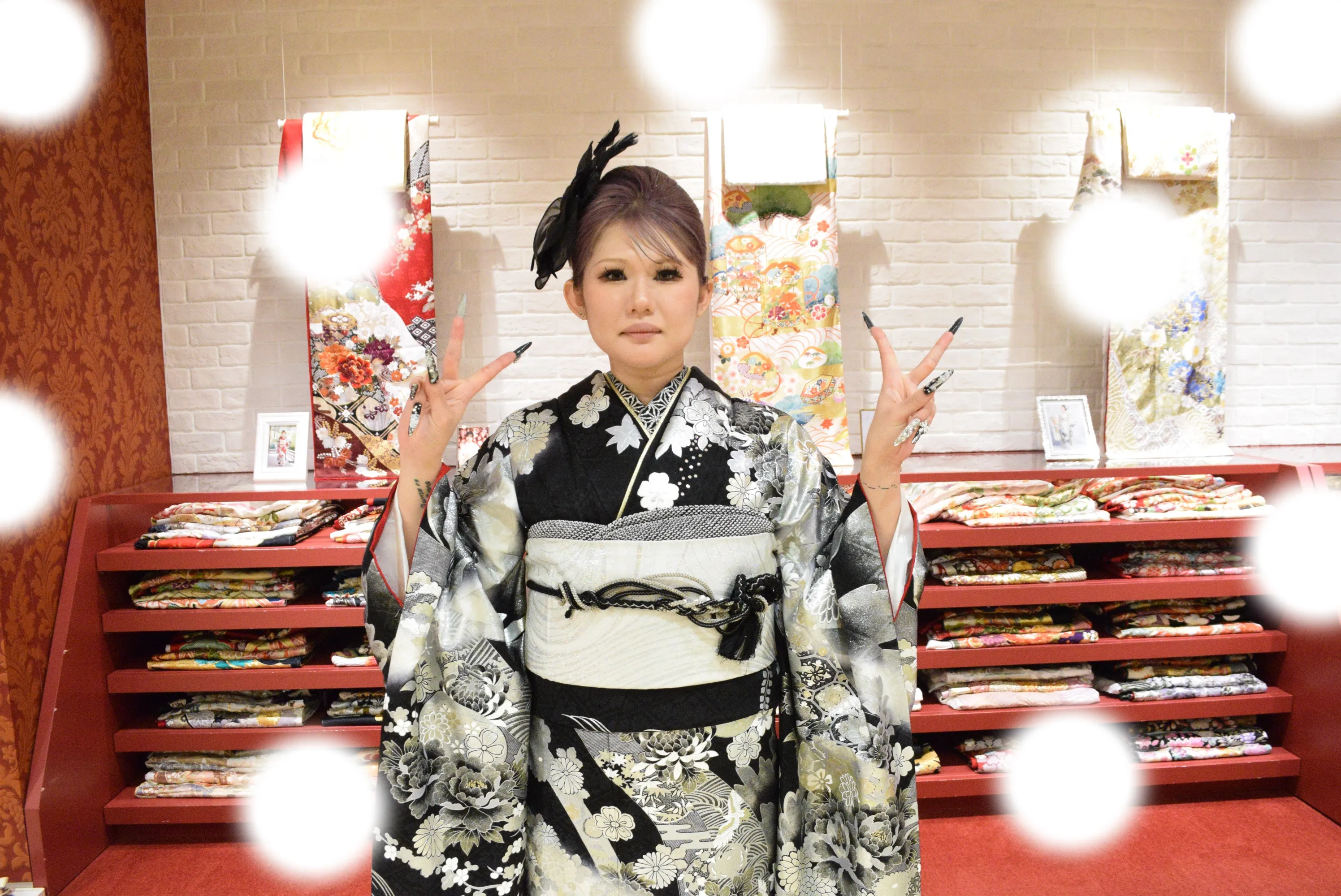 成人式　前撮り　梅田　袴　くすみカラー　かわいい　イマドキ　淡色　古典　タカゼン　撮影