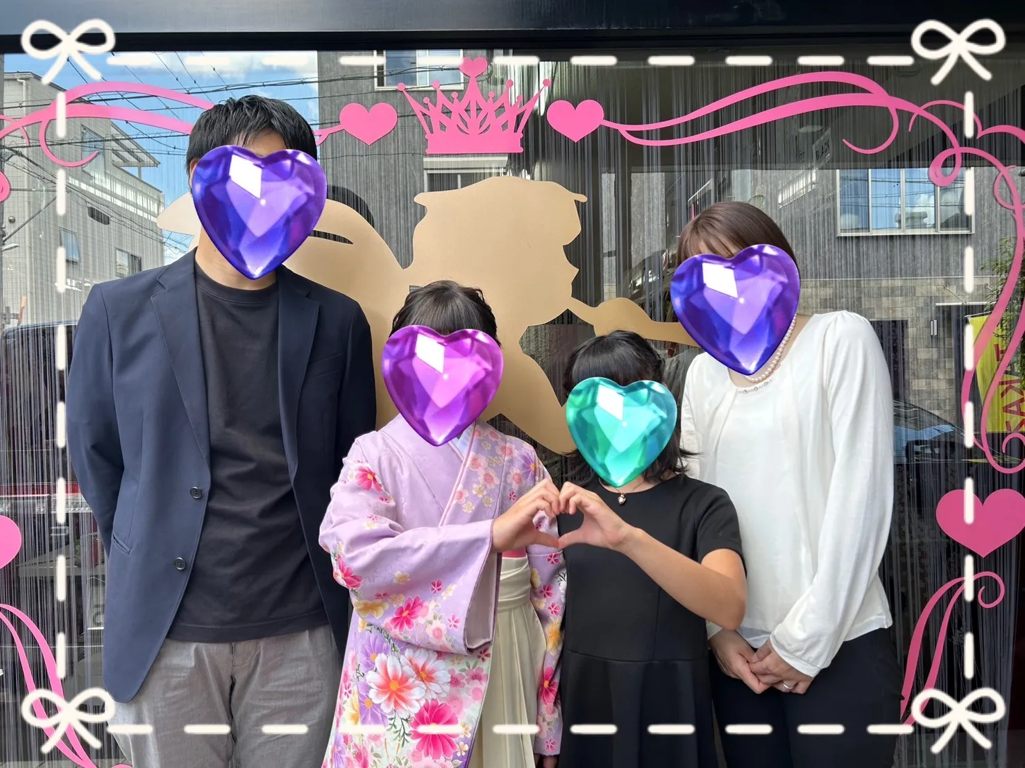 袴　レンタル　奈良　かわいい　小学生　卒業式　紫　ピンク　華やか
