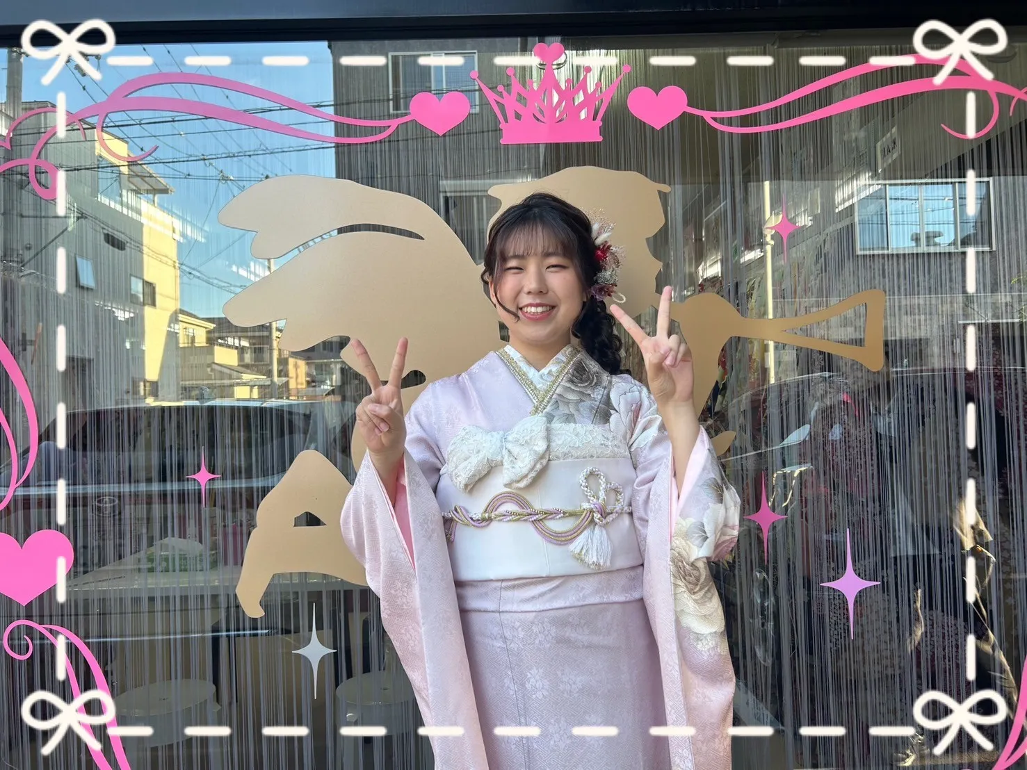 成人式　振袖　前撮り撮影会　奈良　かわいい　綺麗　絞り柄　赤　持ち込み　華やか