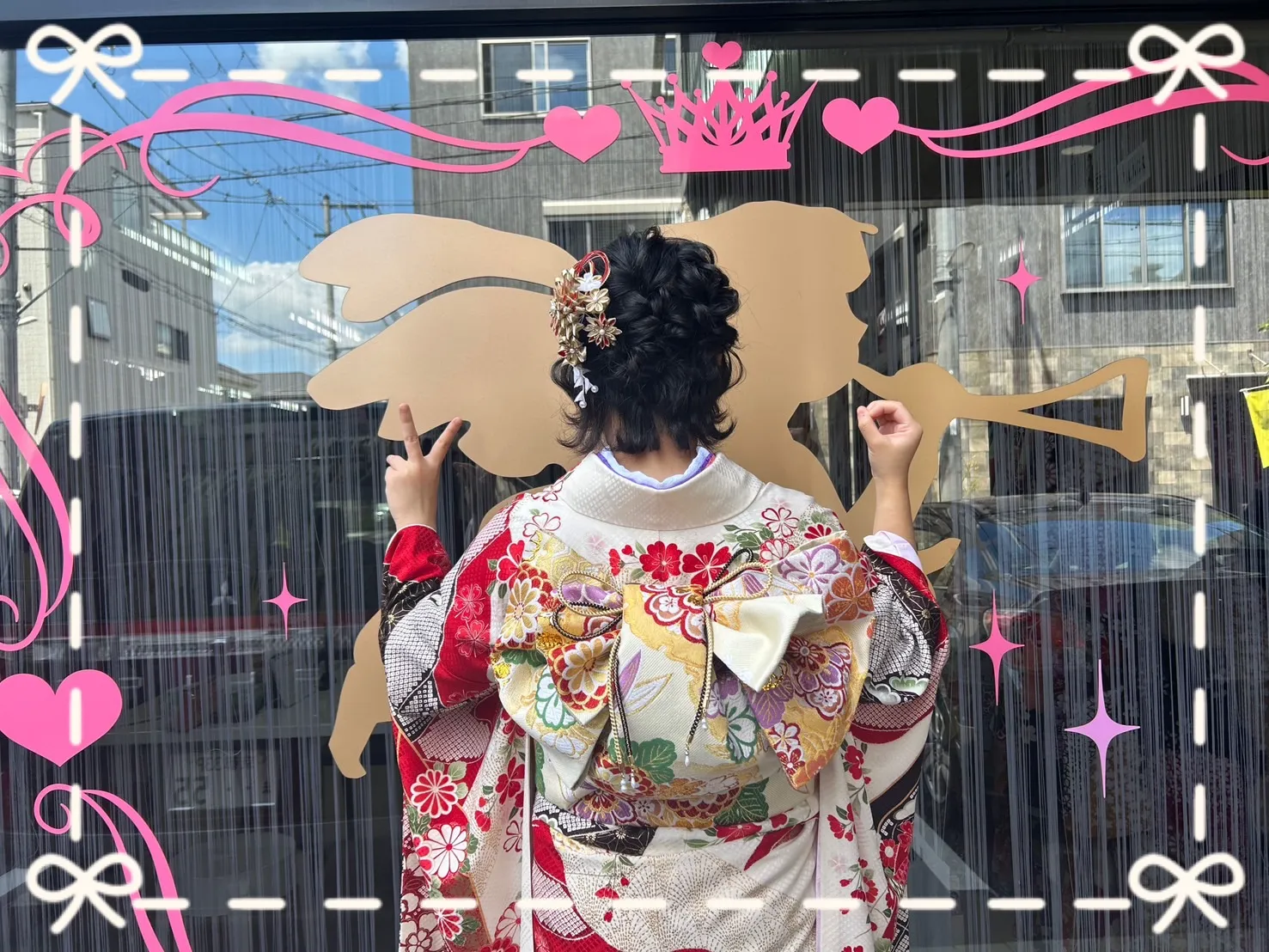 振袖　レンタル　奈良　振袖安い　古典　赤　かわいい　華やか　綺麗