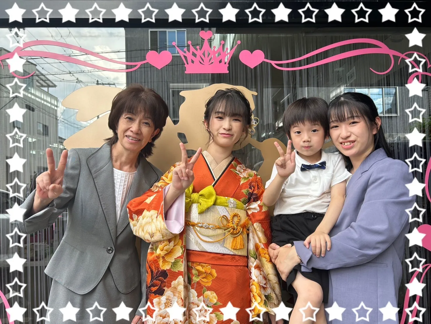 成人式　振袖　前撮り撮影会　奈良　かわいい　オレンジ　オシャレ　綺麗　明るい　