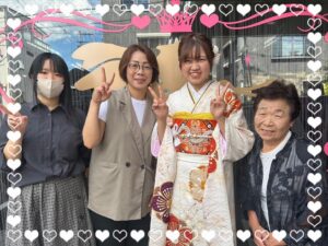 成人式　振袖　前撮り撮影会　奈良　かわいい　綺麗　華やか　白ベース　古典柄