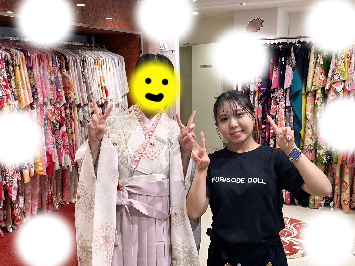袴レンタル　振袖レンタル　くすみ　キラキラ　かわいい　梅田　大阪　安い　イマドキ　古典　くすみカラー　前撮り　ヴィンテージ　渋い